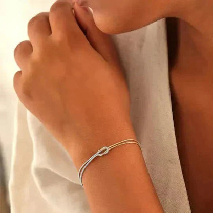 Couple's Matching Bond Knot Bracelets