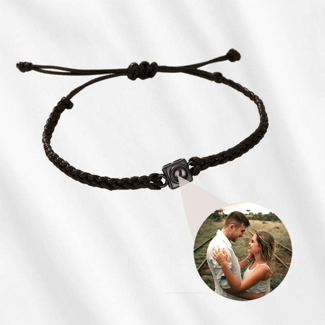 Bracelet with Picture Inside for Men for Women Square Charm