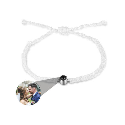 Bracelet with Picture Inside - Braided Rope Photo Projection Bracelet 5 Colours