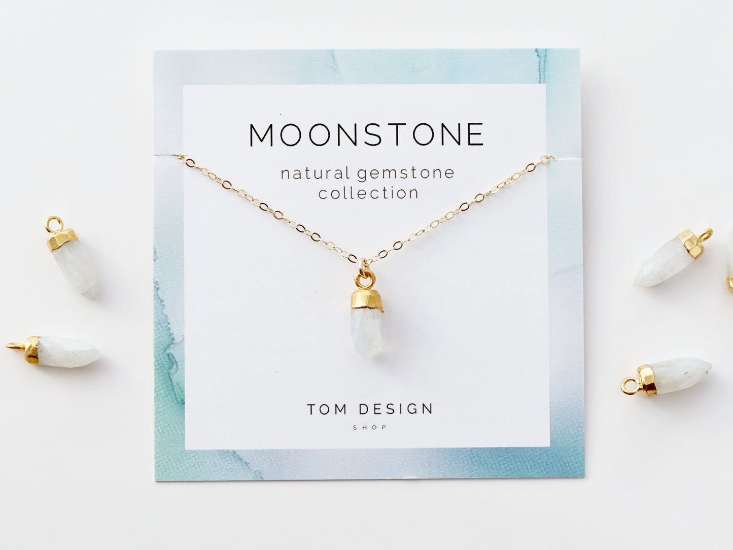 Gemstone Spike Necklace