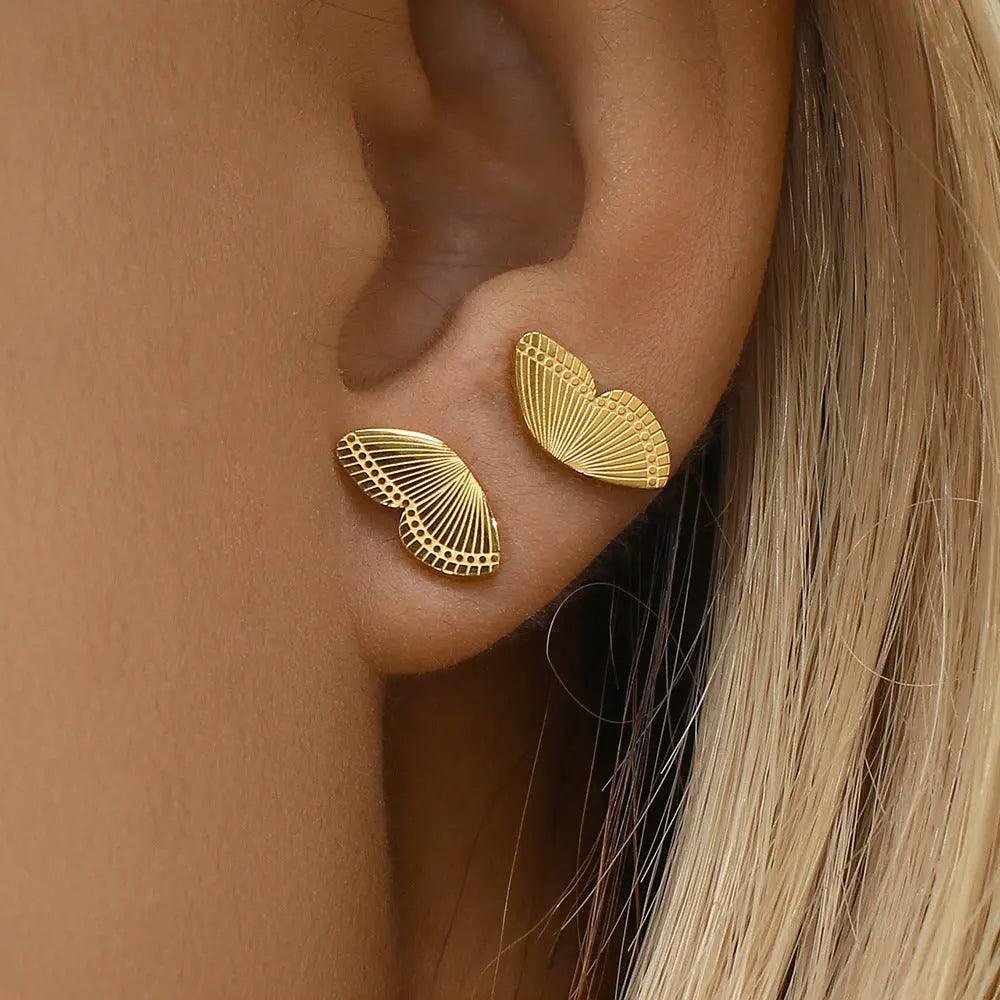 Butterfly Double Piercing Earrings