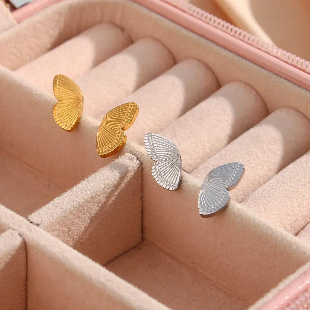 Butterfly Double Piercing Earrings