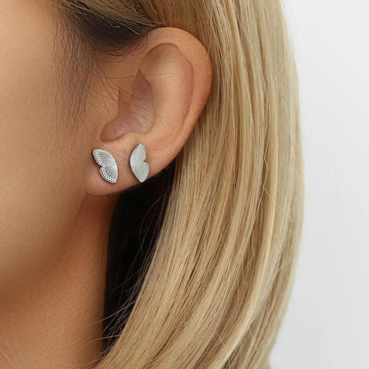 Butterfly Double Piercing Earrings