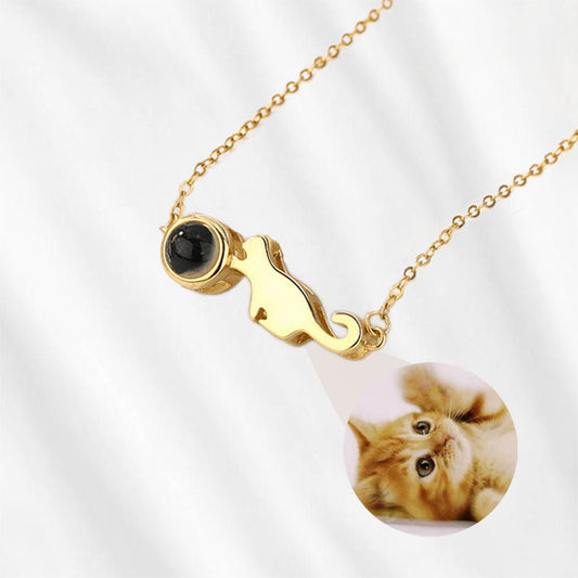 Cat Photo Necklace Projection