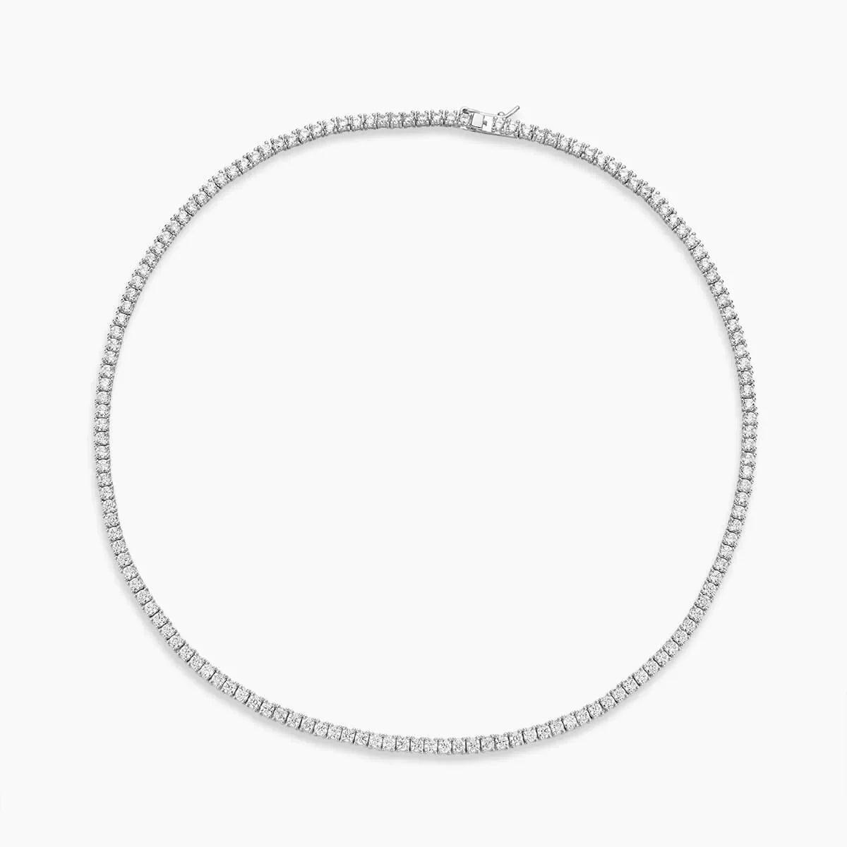 Classic Cubic Zirconia Tennis Necklace - 3mm