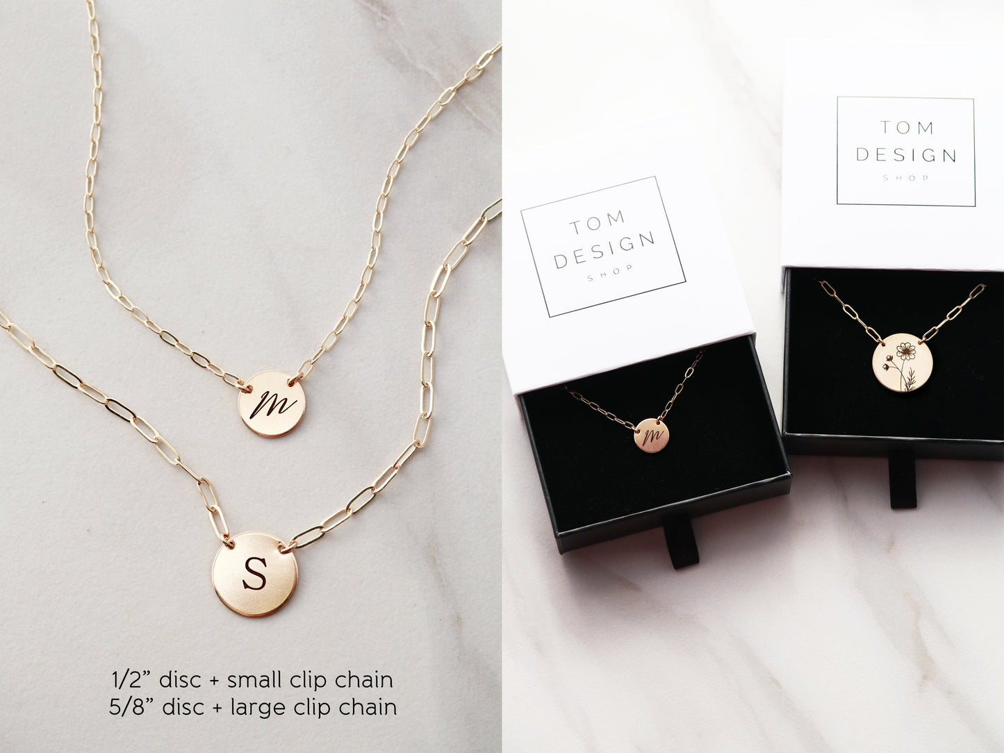 Disc + Clip Chain Necklace