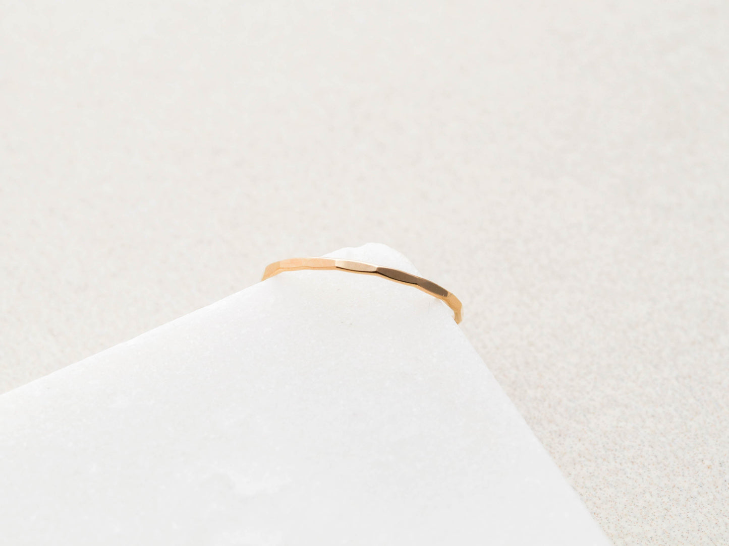 Hammered Stacking Ring