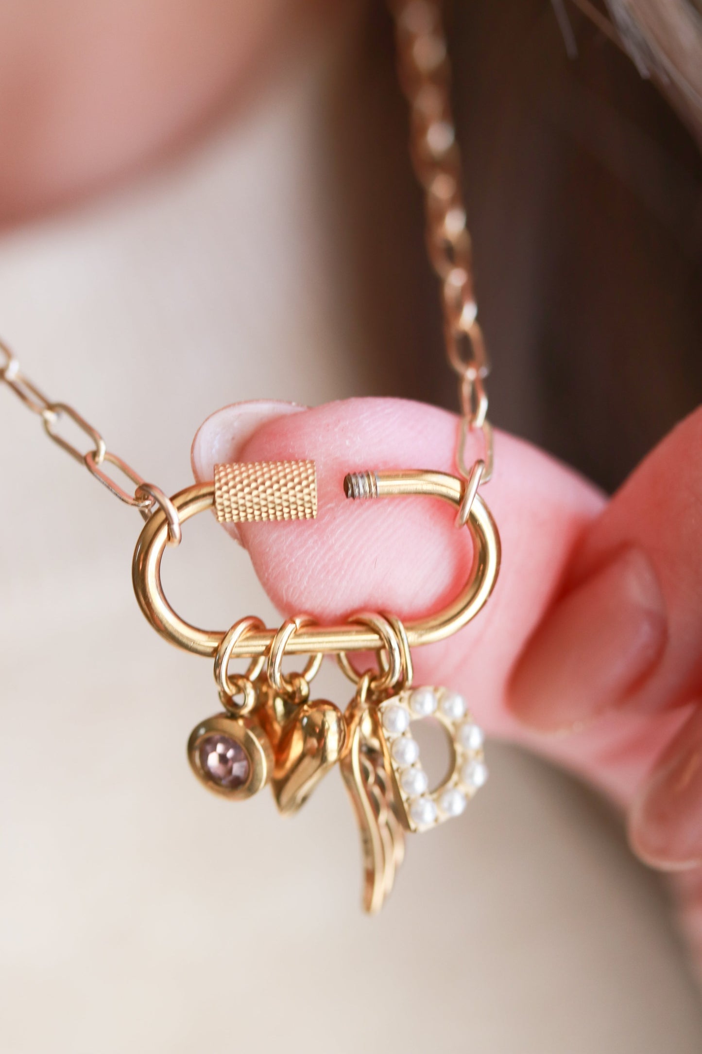 Carabiner Charm Necklace