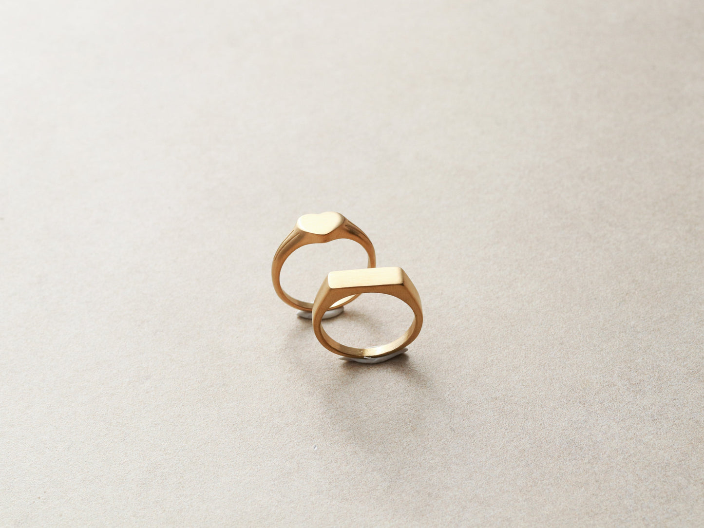 Solid Signet Bar Ring