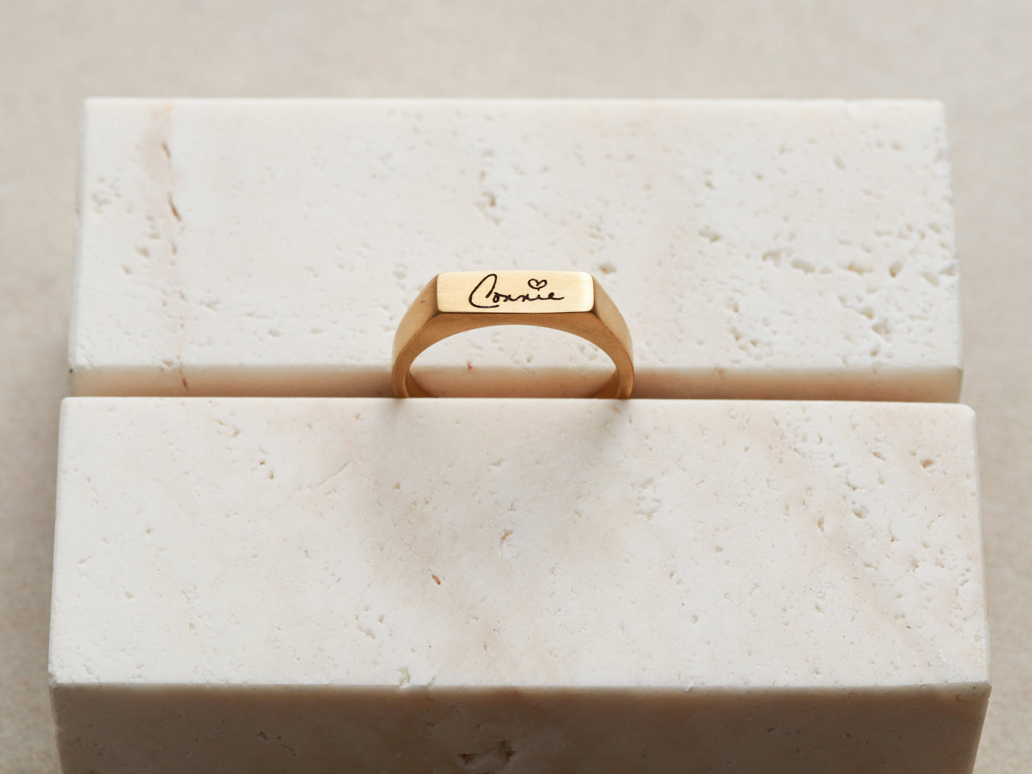 Handwriting Signet Ring