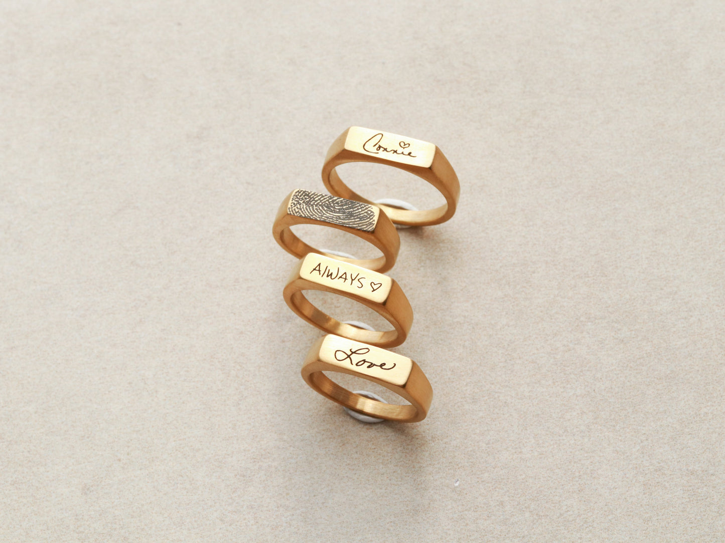 Handwriting Signet Ring