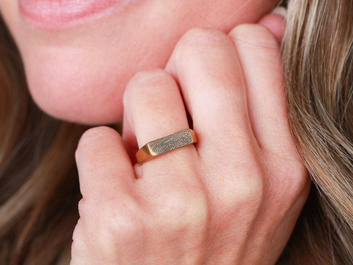 Handwriting Signet Ring