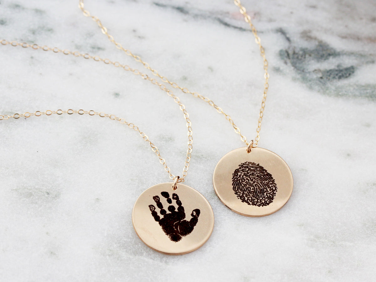 Actual Fingerprint Necklace