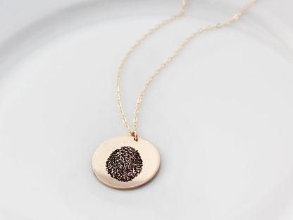 Actual Fingerprint Necklace