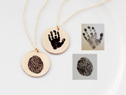 Actual Fingerprint Necklace