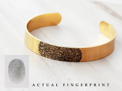 Actual Prints Bracelet | 3/8" Cuff