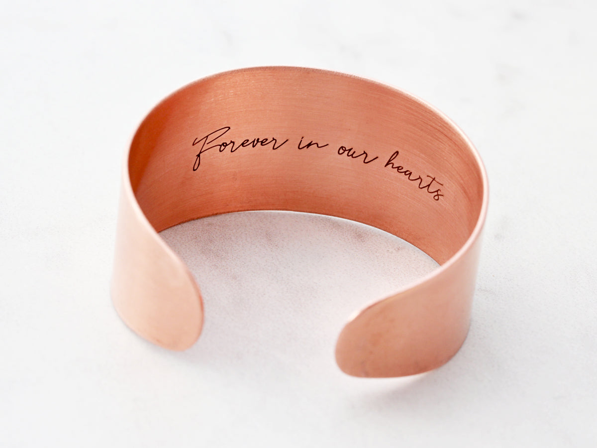 Actual Paw Print Bracelet | 1 1/8" Cuff