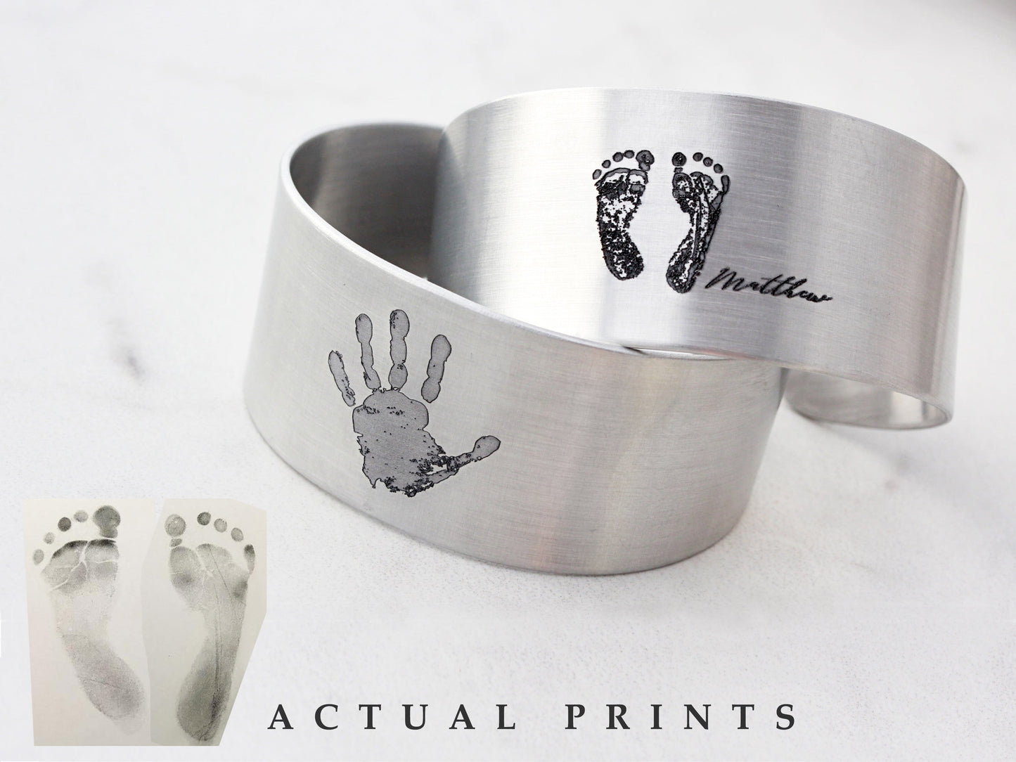 Actual Prints Bracelet | 1 1/8" Cuff