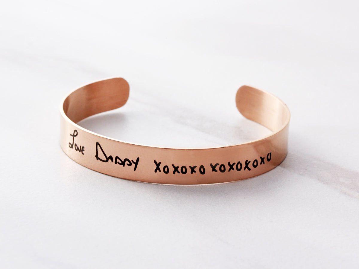 Medium Handwriting Bracelet | 3/8" Cuff