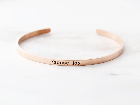 Skinny Engraved Bracelet | 1/8" Cuff