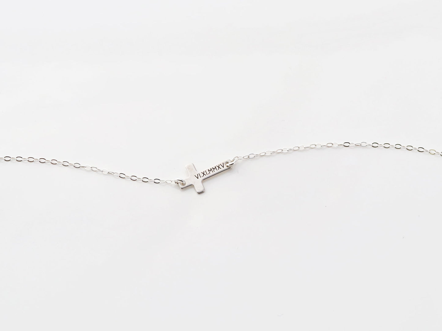 Children's Engraved Cross Necklace