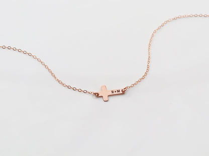 Children's Engraved Cross Necklace