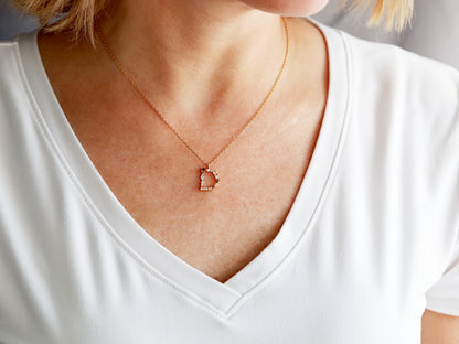 Crystal Initial Necklace