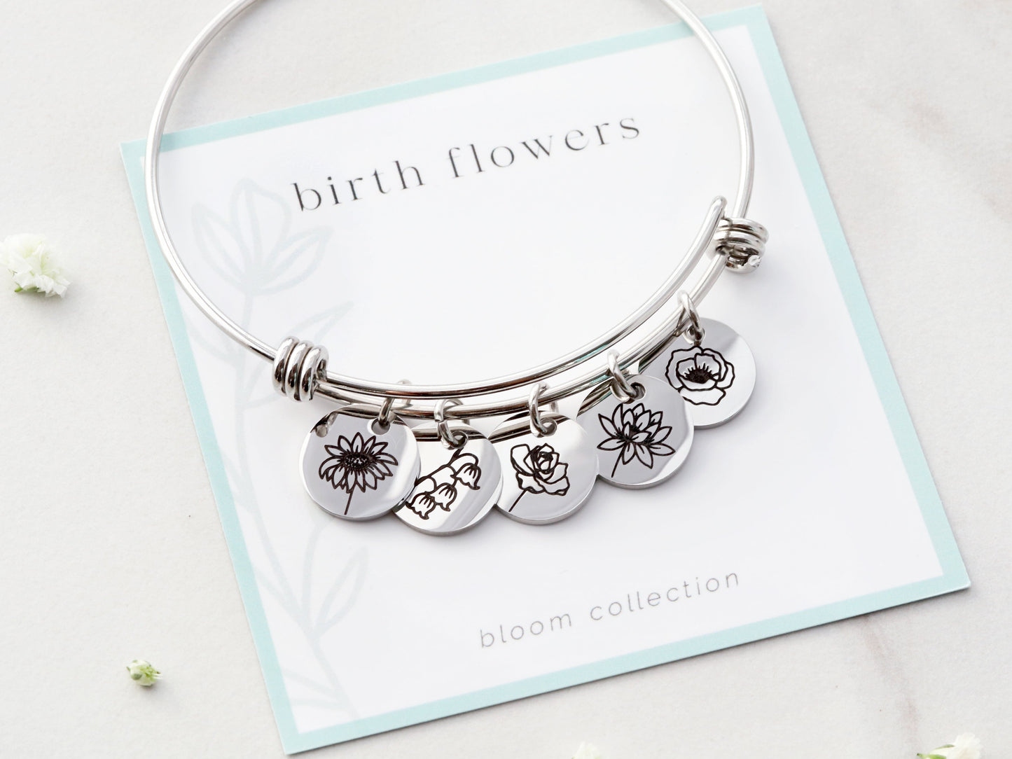 Build Your Own Birth Flower Bangle