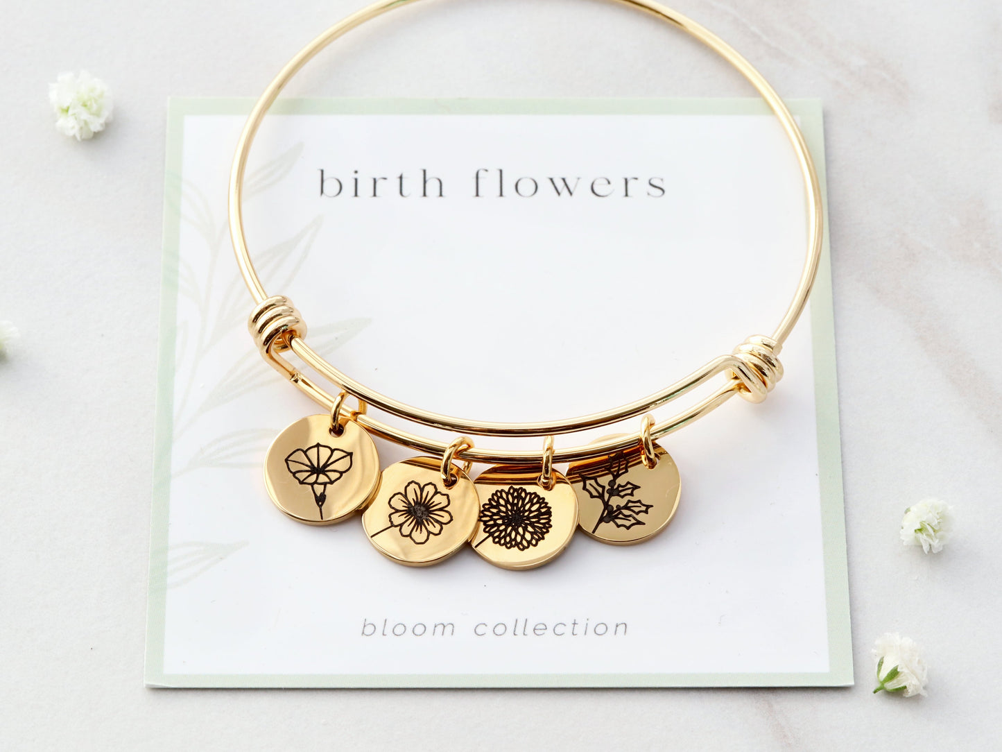 Build Your Own Birth Flower Bangle