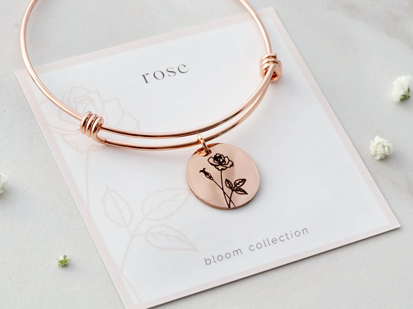 Birth Flower Bangle