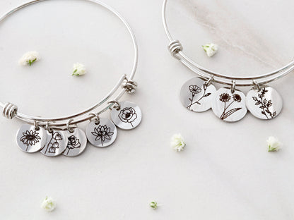 Build Your Own Birth Flower Bangle