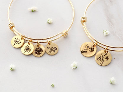 Build Your Own Birth Flower Bangle