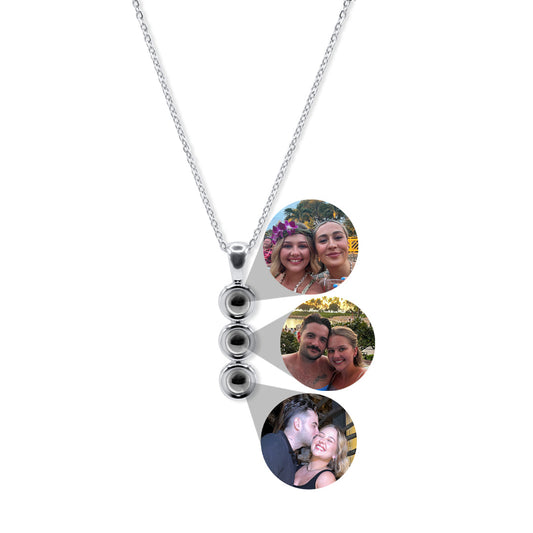 Eternity's Elysian Trio Photo Necklace