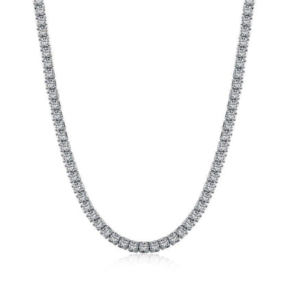 Cubic Zirconia Tennis Chain Necklace-5mm