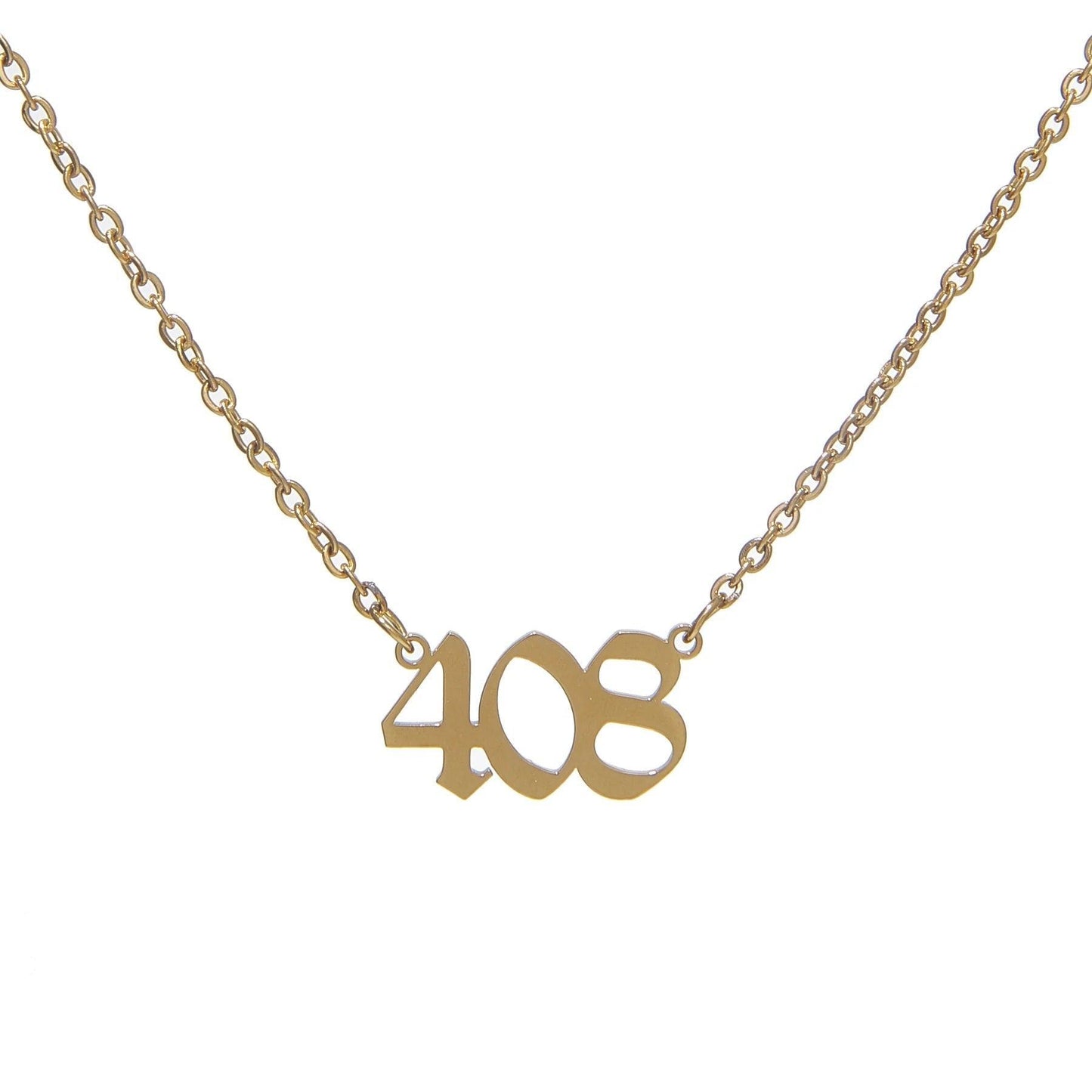 Custom Area Code Number Necklace