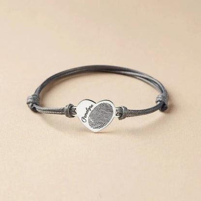 Embrace Memories Fingerprint Charm Bracelet