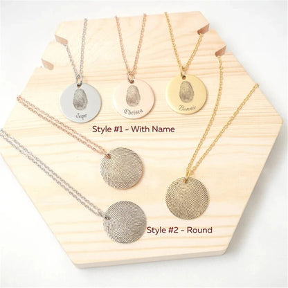 Custom Fingerprint Necklace