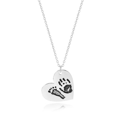 Custom Fingerprint Necklace with Engraved Name