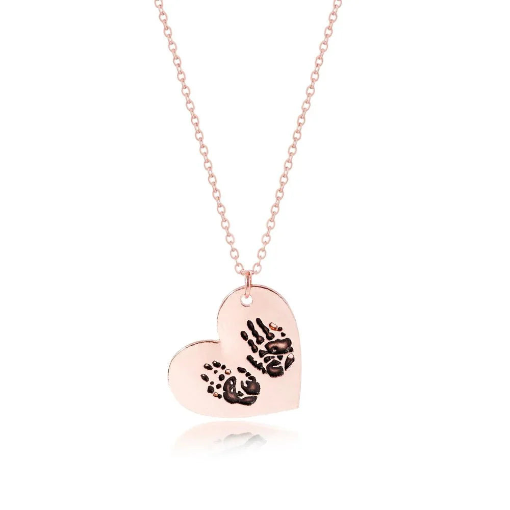 Custom Fingerprint Necklace with Engraved Name