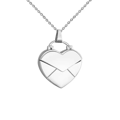 Custom Heart Pendant Hidden Photo Necklace