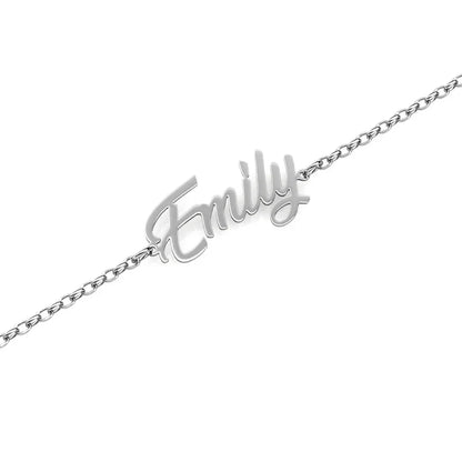 Sterling Silver Personalised Name Bracelet, Custom Made Name Bracelet, Name Jewellery Gold/Silver/Rose Gold