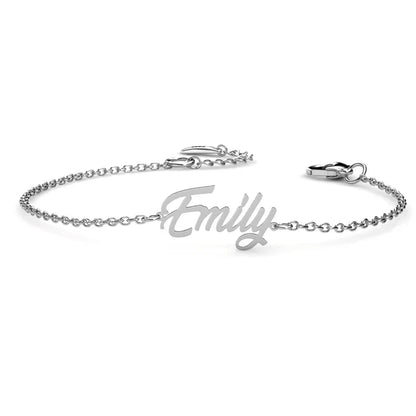 Sterling Silver Personalised Name Bracelet, Custom Made Name Bracelet, Name Jewellery Gold/Silver/Rose Gold