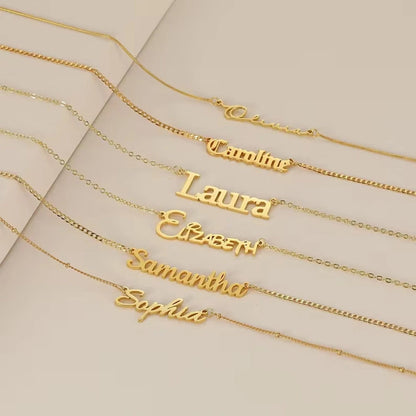 Custom Name in Unique Letters Bracelet