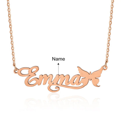 Sterling Silver Name Necklace, Personalised Name Jewellery, Custom Name Necklace Gold/Silver/Rose Gold