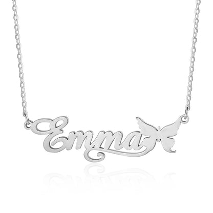 Sterling Silver Name Necklace, Personalised Name Jewellery, Custom Name Necklace Gold/Silver/Rose Gold