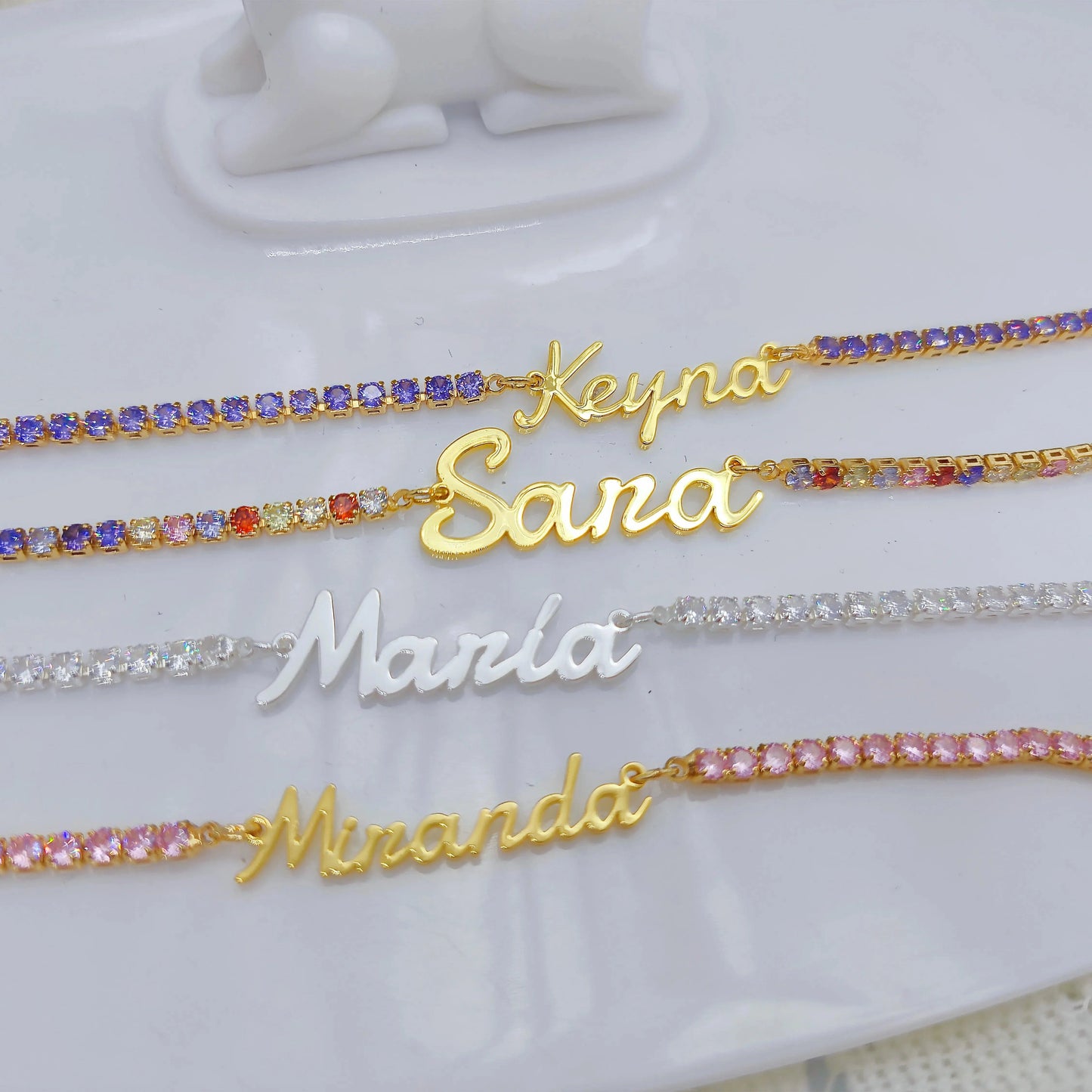 Custom Name Tennis Necklace