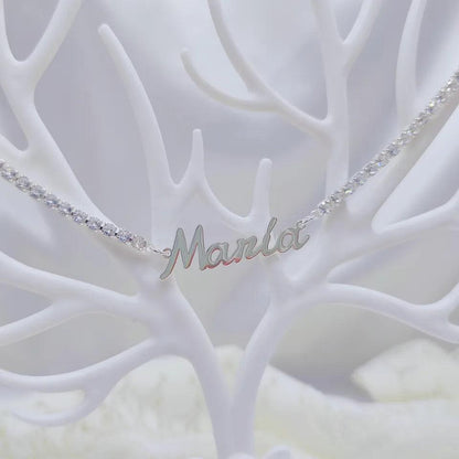 Custom Name Tennis Necklace