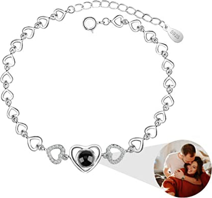 Custom Photo Projection Heart Fashion Bracelet