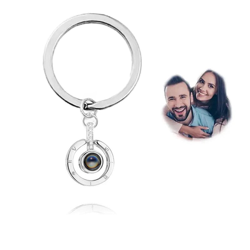 Custom Photo Projection Keychain | Personalised Photo Keychain