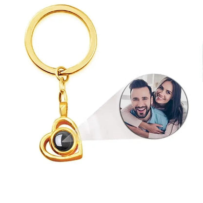 Custom Photo Projection Keychain | Personalised Photo Keychain